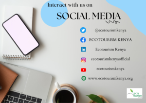 Poster of Ecotourism Kenya's Social Media Handles